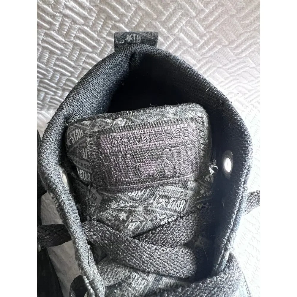 Converse Chuck Taylor All Star Street Black Gray Youth Sz 13 License Plate